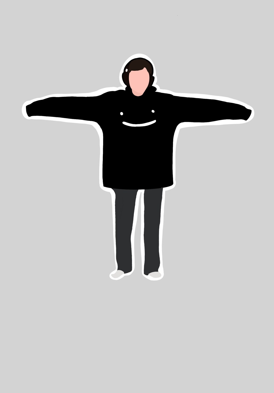 georgenotfound in dream's hoodie
