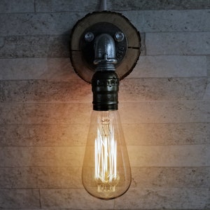 Industrial lamp Vintage wall sconce Rustic light home decor Home Bedside Office Bedroom Romantic Edison lamp steampunk retro pipe lighting a
