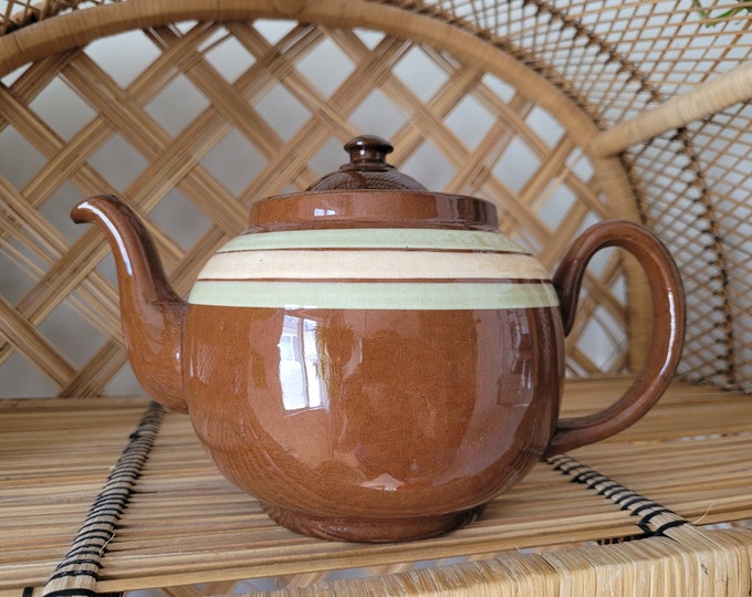 Vintage ALB brown Betty Teapot Etsy