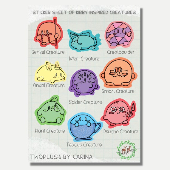 cute sticker sheet sticker sheet cute stickers original etsy