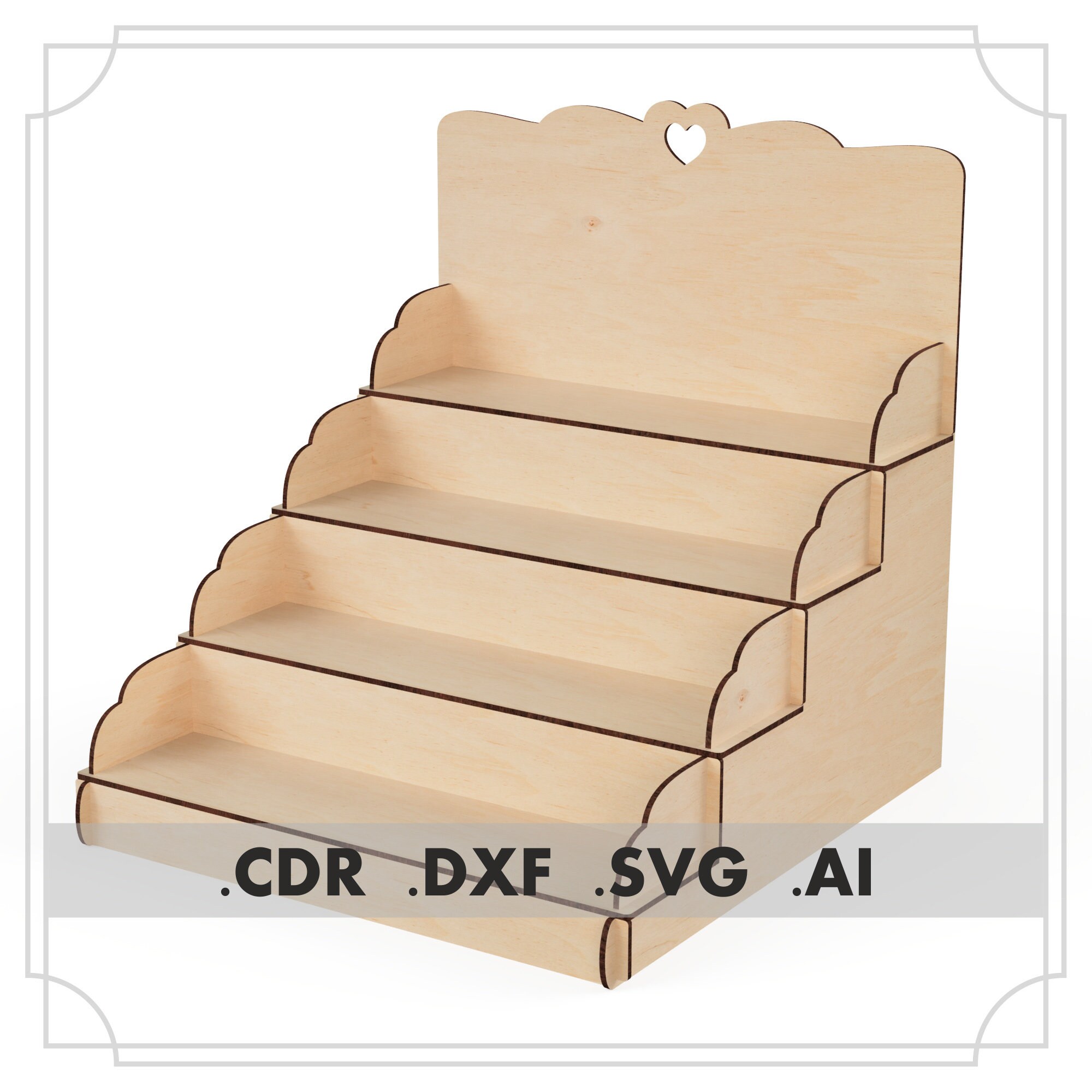 3 in 1. Display Stand dxf Tabletop Display Stand svg Product Etsy