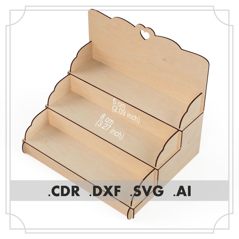 3 in 1. Display Stand dxf Tabletop Display Stand svg Product Etsy