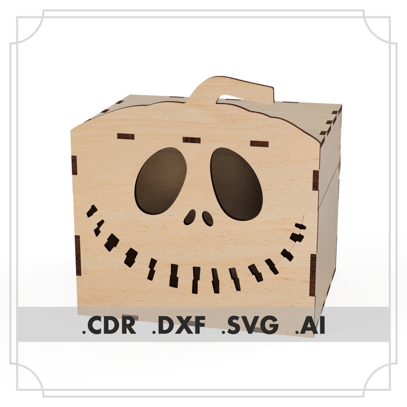 Download Halloween treat box glowforge file halloween svg skull ...
