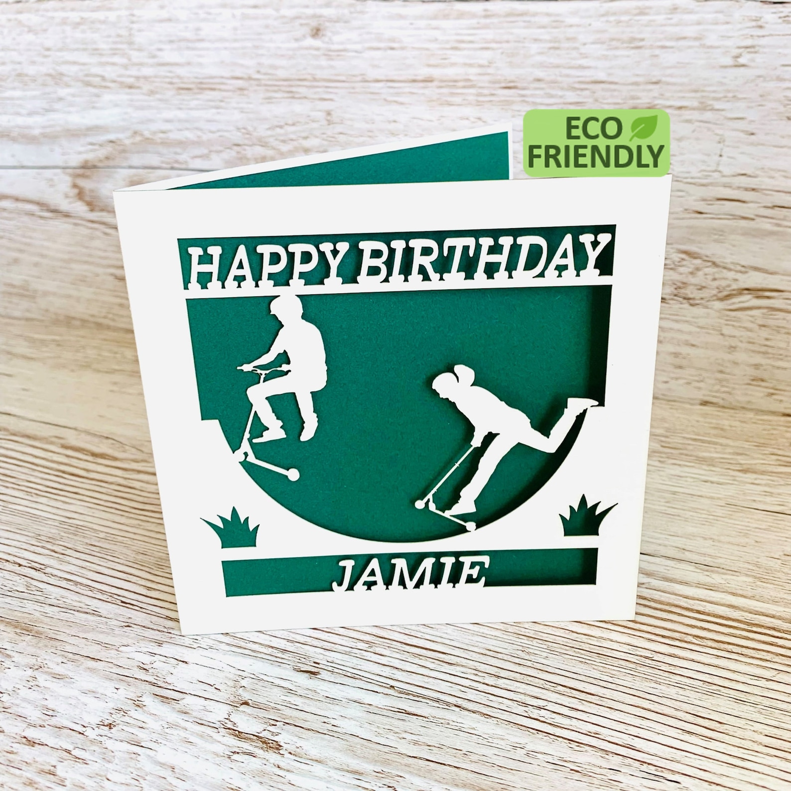 Scooter Birthday Card Stunt Scooter Birthday Card Scootering Etsy