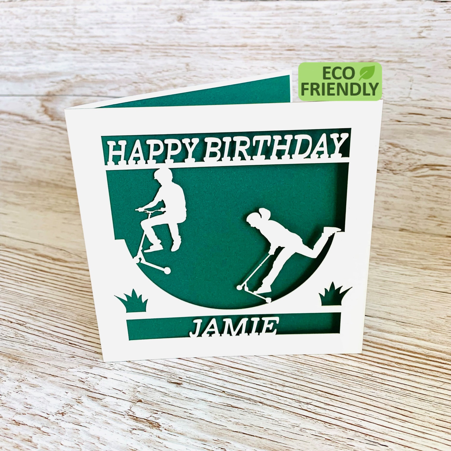 Scooter Birthday Card Stunt Scooter Birthday Card Scootering Etsy