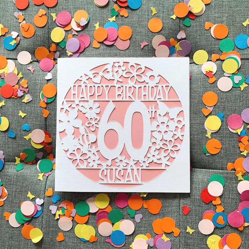 60th birthday card personalised 60th birthday card 60th etsy