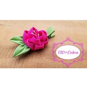 Pick up color Kanzashi  small  cherry blossom flower hair clip  Sakura Hair flower clip headband Piggy tails Wedding Yukata Japanese