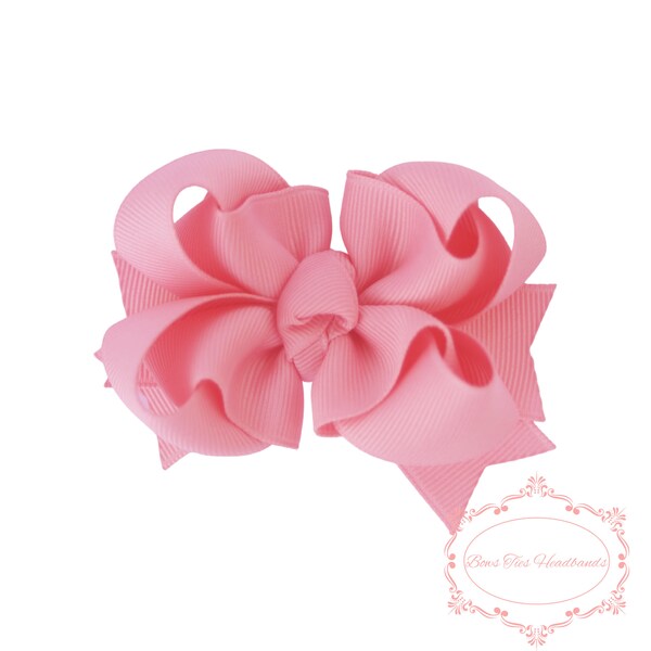 Kanzashi Hair bows Bamboline,  Boutique Hair Bows, Piggy tails, Hair Bows for Spring, all occasions bows Headband. Set of 2. Single Bow