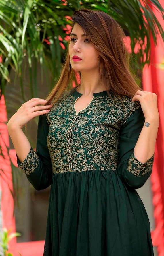 DIVINE BY 100 MILES COTTON PATTERN DESIGNER KURTI AT CHEAPEST PRICE IN INDIA  - Reewaz International | Wholesaler & Exporter of indian ethnic wear  catalogs.