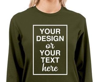 Personalized Long Sleeve Tee, Unisex Custom Shirt Long Sleeve, Your Picture Here Shirt, DIY Your Text Photo Shirt, Custom Birthday Gifts