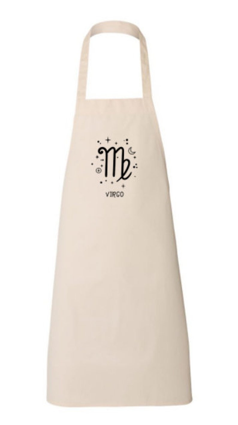 Virgo Gift, Virgo Zodiac Gift, Astrology Kitchen Apron, Zodiac Gift Virgo, Virgo Birthday Gift, Virgo Gift for Women Men, Custom Zodiac Gift Sign