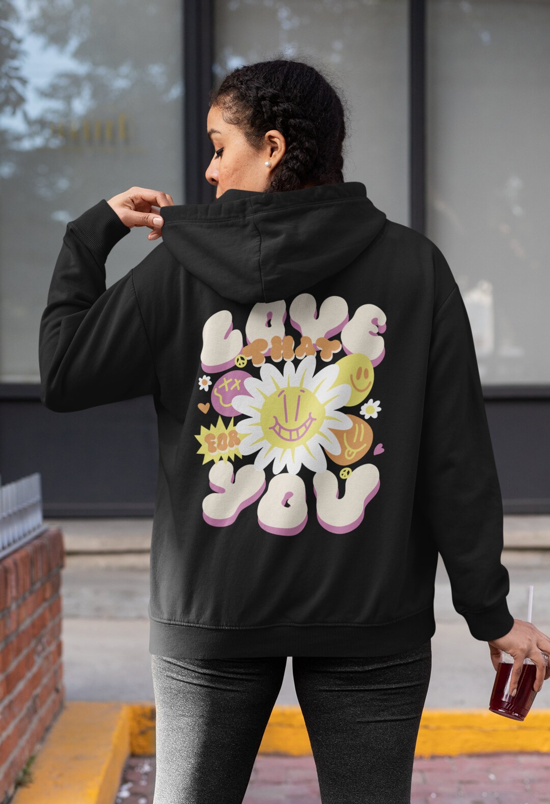 【GRAVER】24SS★ TYL Small Flower Dot Smile Hoodie Designer fashion, Seoul-fully created | W Concept