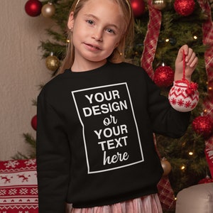 Custom Kids Sweatshirt - Personalized Toddler Crewneck - Custom Name or Design - Gift for Boys & Girls - Youth Custom Pullover