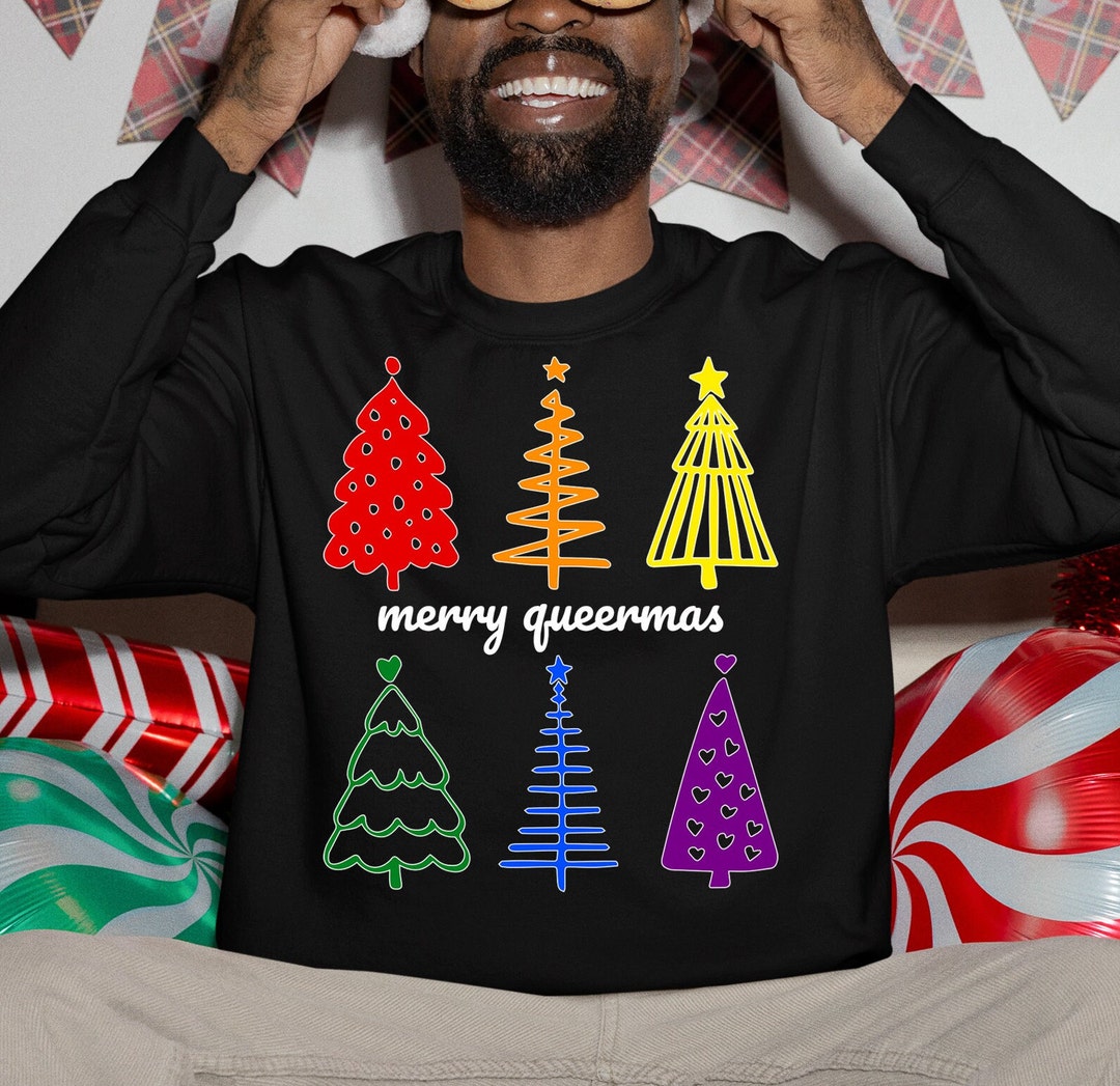 Lgbt Christmas Sweater, Merry Queermas, Lgbt Christmas Shirt, Lgbt