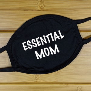 Funny Mom Face Mask – Christmas Gift for Mom – Reusable Holiday Mask – Cute Gag Gift for Her – Stocking Stuffer – Washable Face Cover