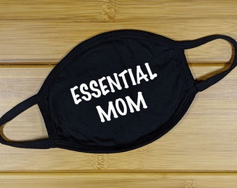 Masque facial drôle pour maman - Cadeau de Noël pour maman - Masque de vacances réutilisable - Joli cadeau bâillon pour elle - Bas de Noël - Cache-visage lavable