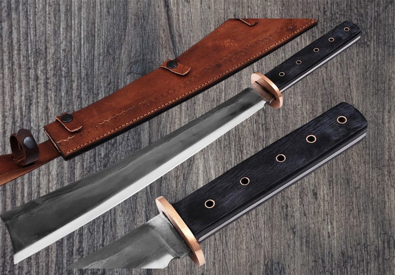 Handmade High Carbon Steel Sword comes with leather sheath Etsy