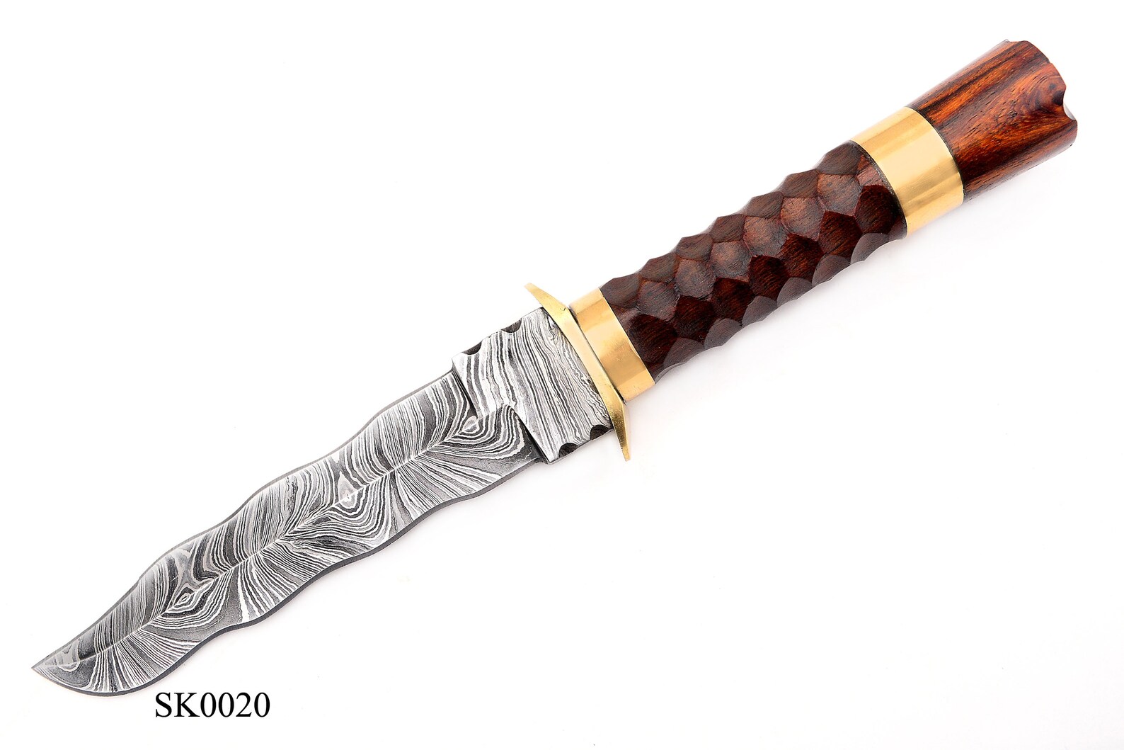 Beau couteau de chasse en acier de Damas fait main gaine Etsy Beau couteau de chasse en acier de Damas fait main gaine Etsy