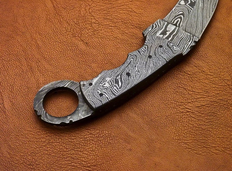 Beautiful Handmade Masks Steel Knife Handle Made of Damacus Etsy
