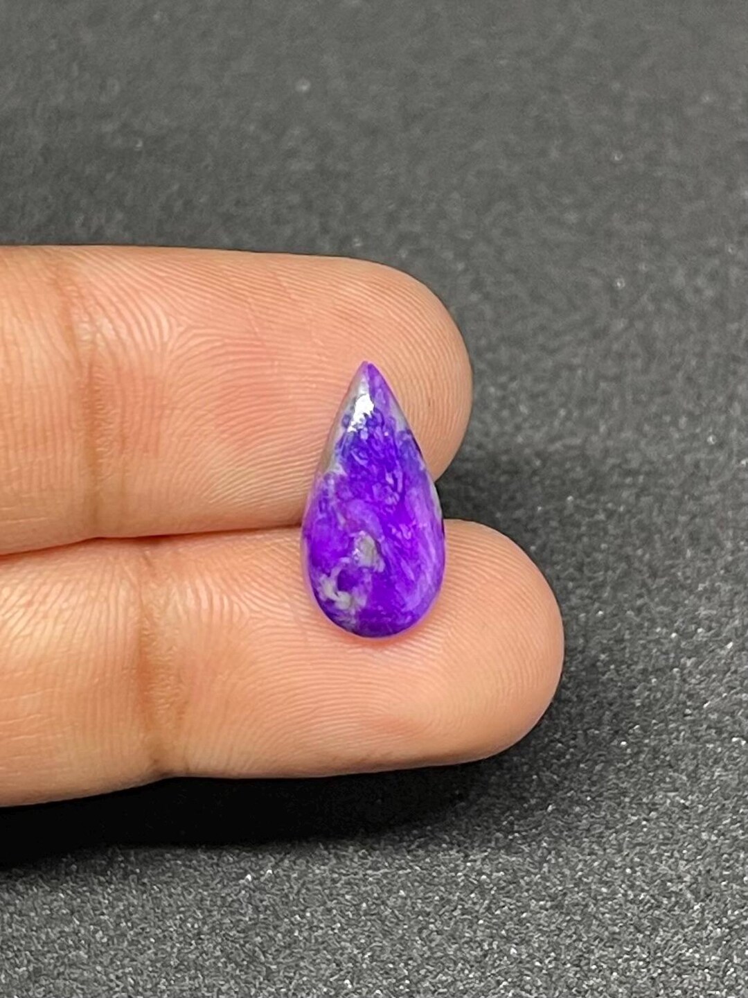 BUTW véritable sugilite africaine 9,1 ct cabochon de poire