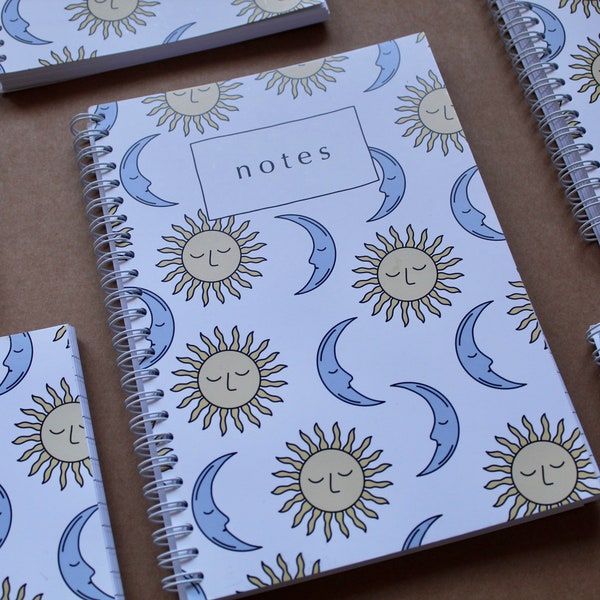 Moon Notebook - Etsy UK