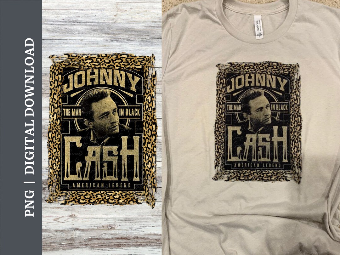 Johnny Cash American Legend Digital Design File, Hoodie Design | PNG ...