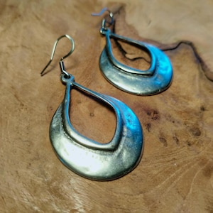 Silver ethnic earrings