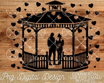Gilmore Download, Png, Cricut, Cut Files, Silhouette Dateien, Download, Gazebo svg, Gilmore png, Luke and Lorelai svg, Element, Sublimation