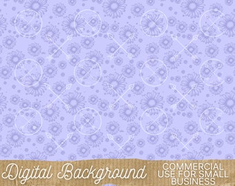 Peri Daisy seamless print, digital download clipart, png, image download, digital design, digital download, Sublimation Designs, Sublimation