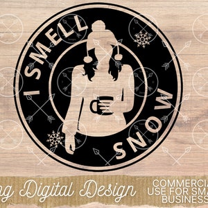 Descarga de I Smell Snow, Clipart, svg, descarga de imágenes, diseño digital, descarga digital, Diseños de sublimación, Descarga de sublimación, Sublimatio