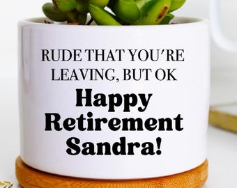happy retirement gifts for coworker retiring | retirement party gift idea | retirement gift idea | gift from coworkers for person retiring