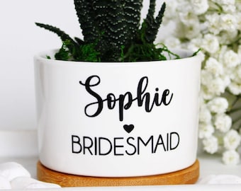 Bridesmaid pot | bridesmaid gift | bridesmaid proposal | will you be my bridesmaid | personalized bridesmaid | bridesman | custom bridesmaid