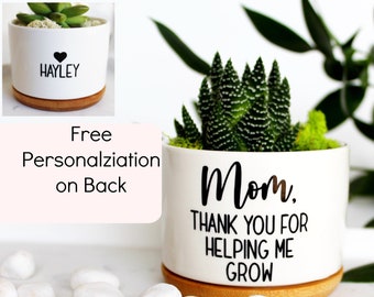 Mom, thank you for helping me grow | mothers day gift | mother's day gift | gift for mom | mothers day gift from daughter | for mom