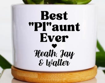 mothers day gift for favorite aunt | aunt gift from niece | gift for aunt from nephew | auntie gift | gifts for aunt who loves plants