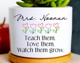 personalized teacher gift | best teacher gift | christmas teacher | teacher plant pot unique teacher | custom gifts for teachers | daycare