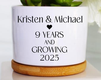 9 years and growing | 9 year anniversary | nine year anniversary | 9th anniversary gift | ninth anniversary gift | 9th anniversary