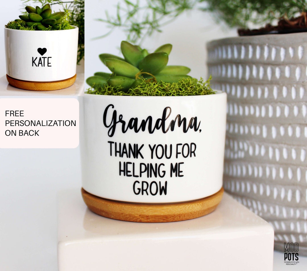 Grandma, Thank You for Helping Me Grow | Grandma Christmas Gift | Gift for Grandma | Grandmother ...