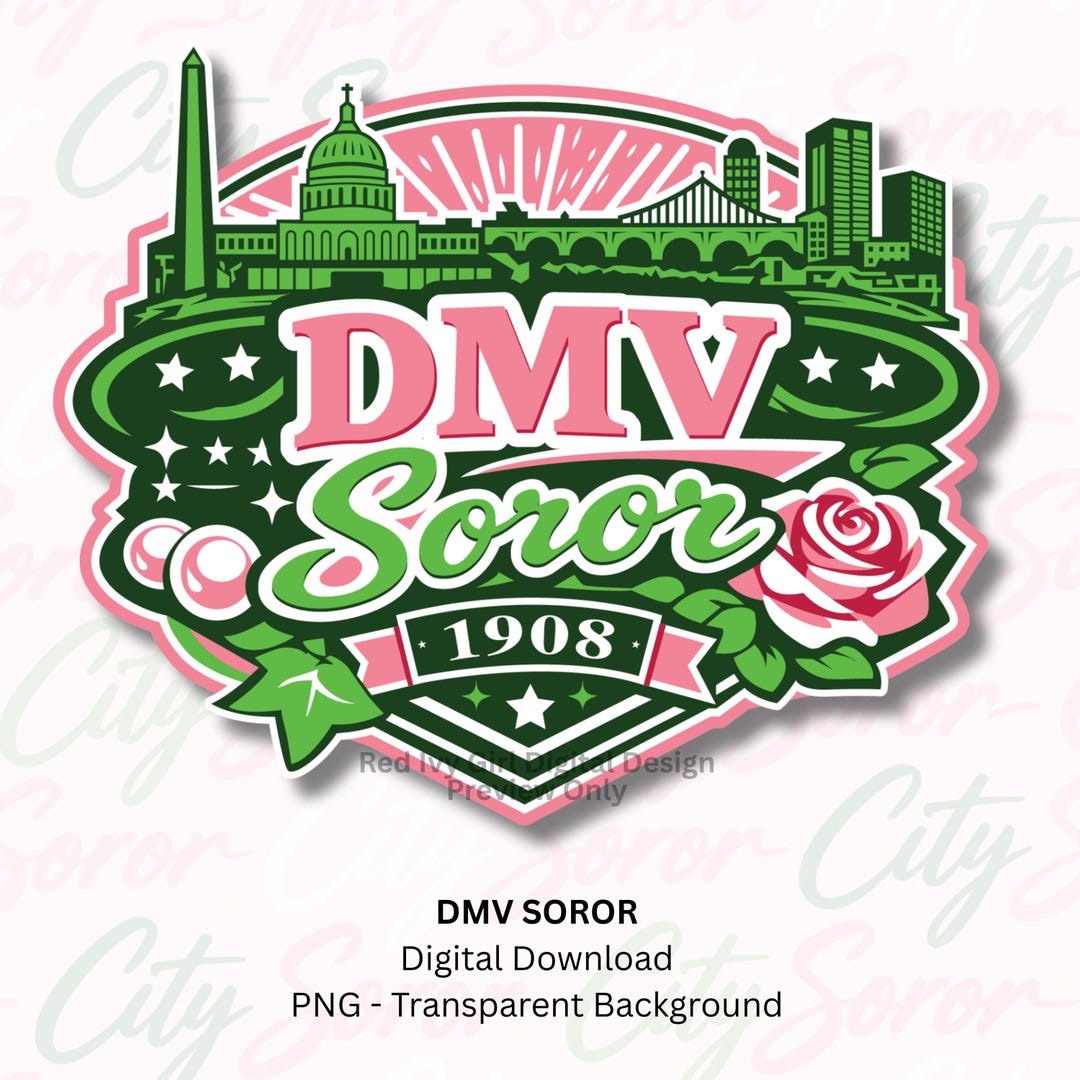 DMV Soror PNG Design | City Inspired Sorority Graphics (digital ...
