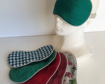 Colorful Linen Sleeping Mask: Organic Travel Eye Cover