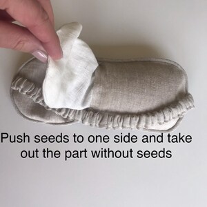 Organic Linen Weighted Eye Mask: Flax Seed Relaxation Pillow image 8