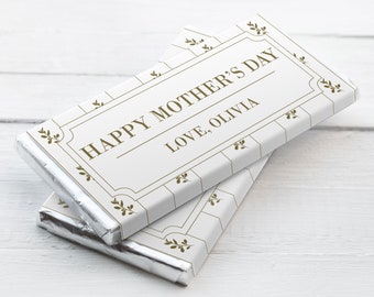 Mother's Day EDITABLE Candy Bar Wrapper  - INSTANT DOWNLOAD - Printable, Gift, Mom, Hershey, White, Mother present, Mothers day, Chocolate