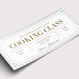 Buono sconto per corso di cucina - DOWNLOAD IMMEDIATO - Testo MODIFICABILE - Stampabile, Buono regalo per corso di cucina, Regalo di cucina, Corso di pasticceria, Pasticceria