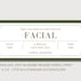 Facial Coupon Voucher INSTANT DOWNLOAD EDITABLE Text Printable ...