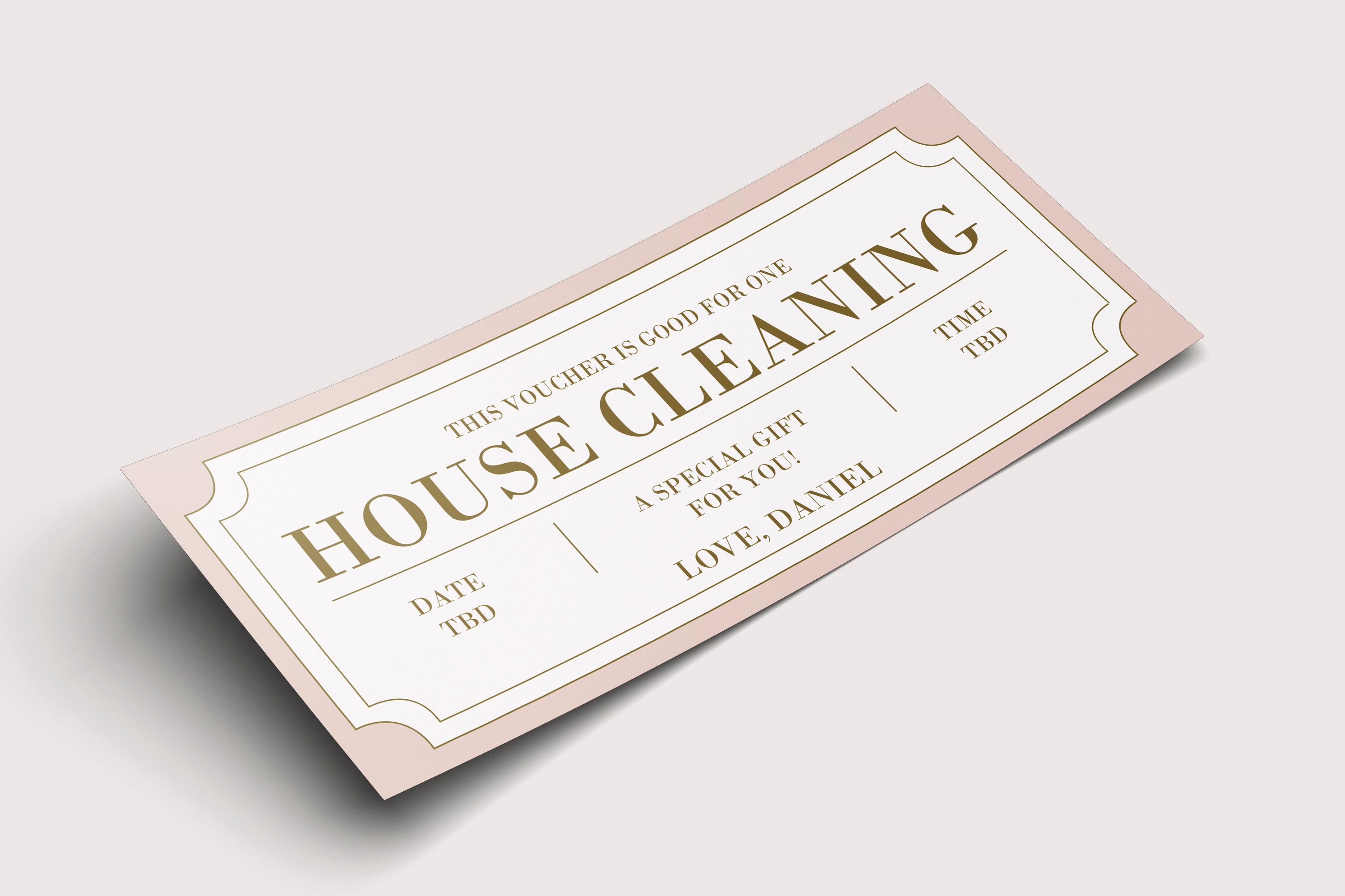 House Cleaning Coupon Voucher INSTANT DOWNLOAD EDITABLE Etsy
