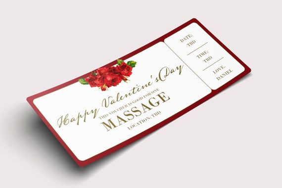  Carte cadeau  - Imprimer - Joyeuse Saint Valentin  (rouge): Gift Cards