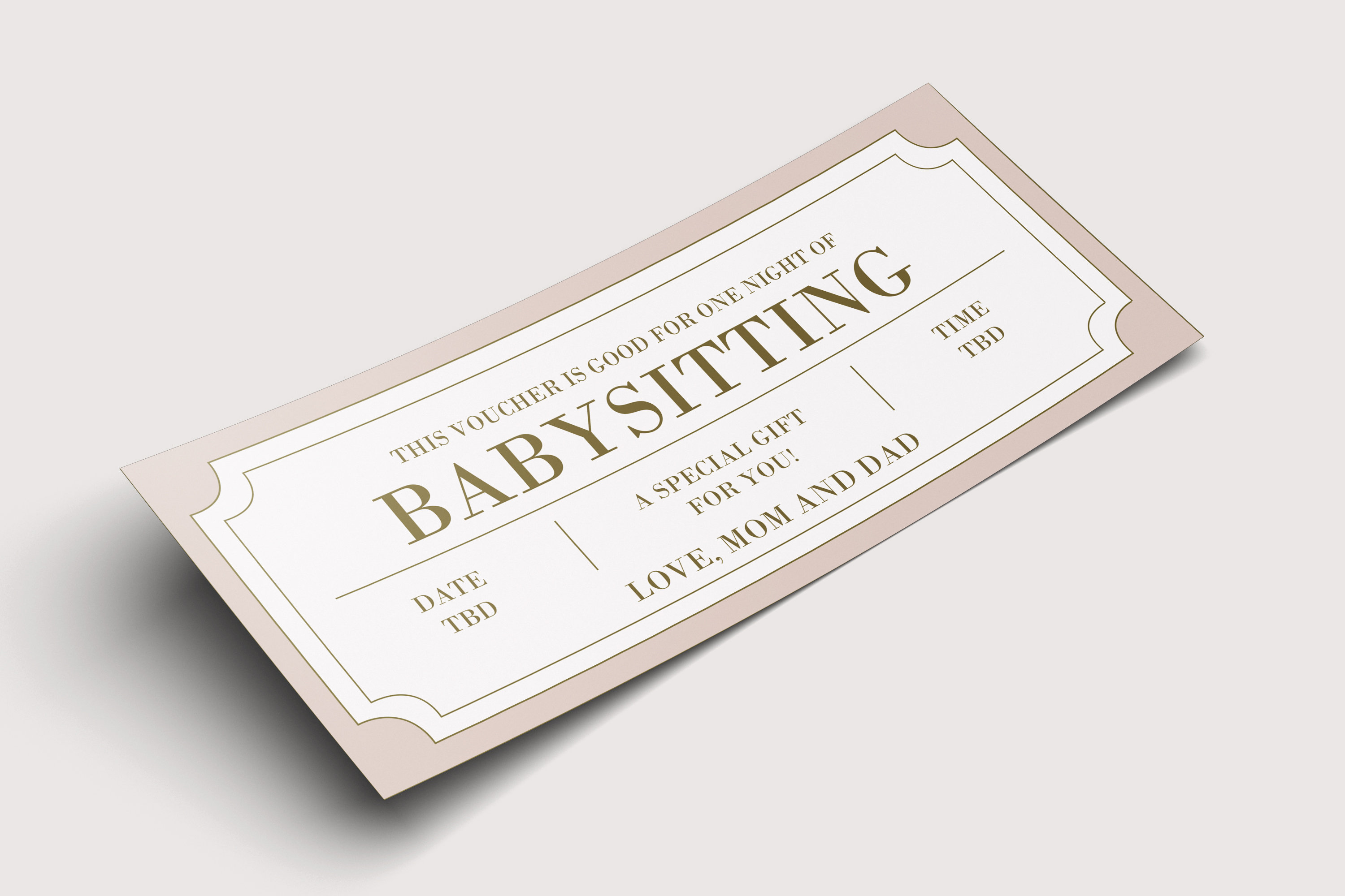 Babysitting Coupon INSTANT DOWNLOAD EDITABLE Text Printable Babysitting Voucher Babysitting Coupon Printable Baby Sitting Coupon Etsy Canada