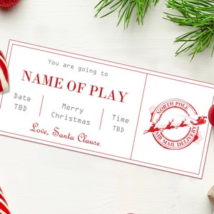 子ども用 Go to a Play クーポン券 - 即時ダウンロード - テキスト編集可能 - 印刷可能、子ども向け体験ギフトのアイデア、ミニマリストギフト