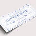 Dinner Date Coupon Voucher INSTANT DOWNLOAD EDITABLE Text Printable ...