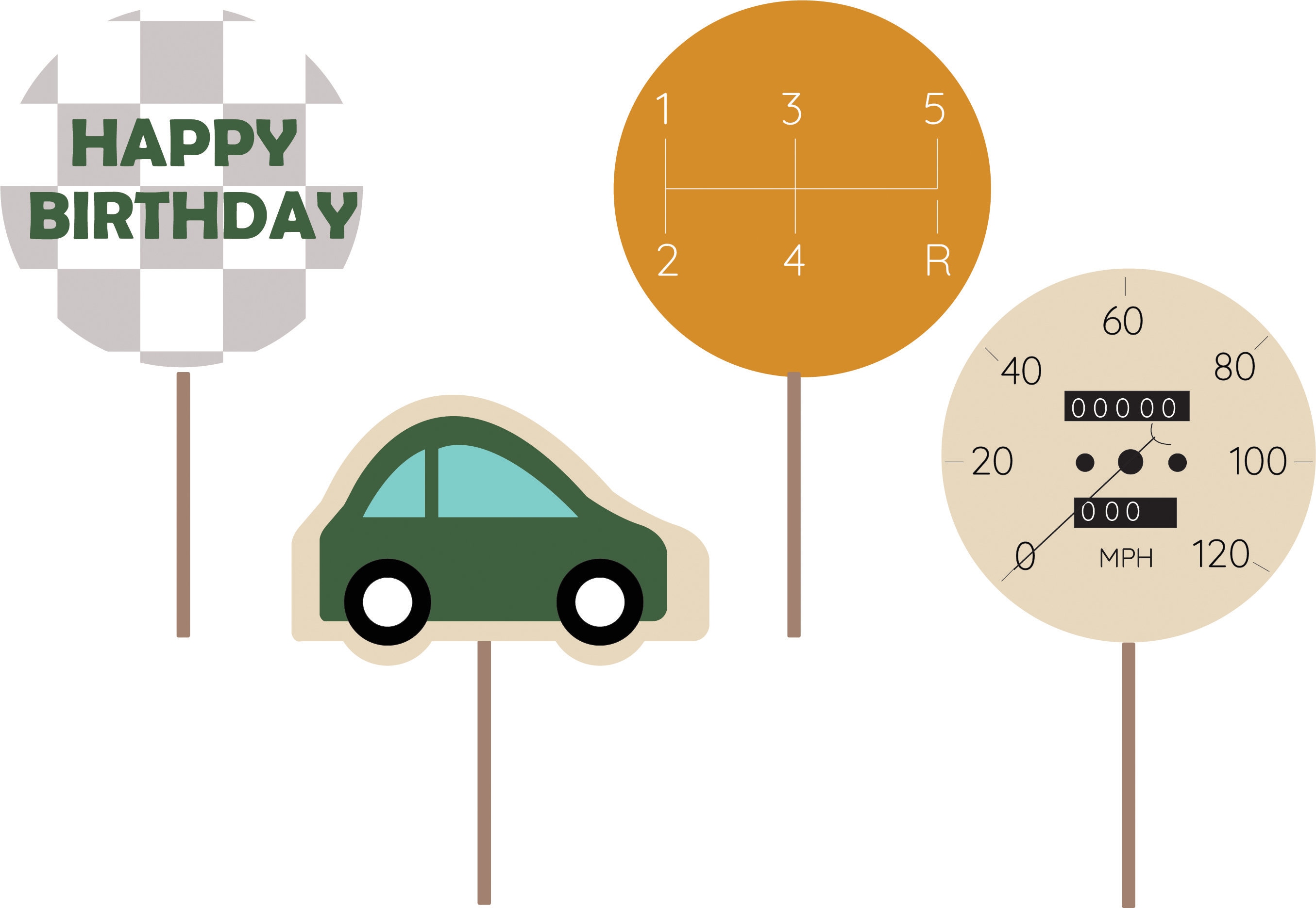 Classic Car Party Printable Bundle INSTANT DOWNLOAD - Etsy