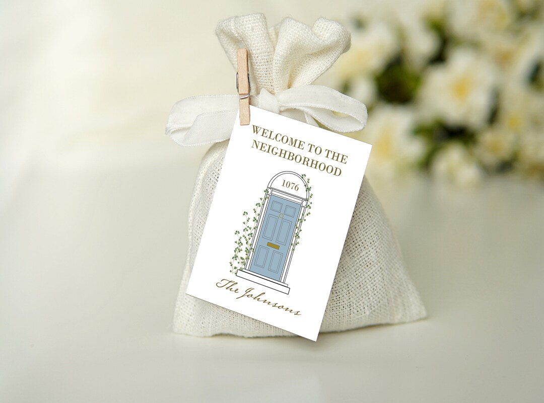New Neighbor Tag - INSTANT DOWNLOAD - EDITABLE Text - Printable. New ...